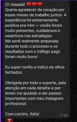 Depoimento de cliente da Senza Confini